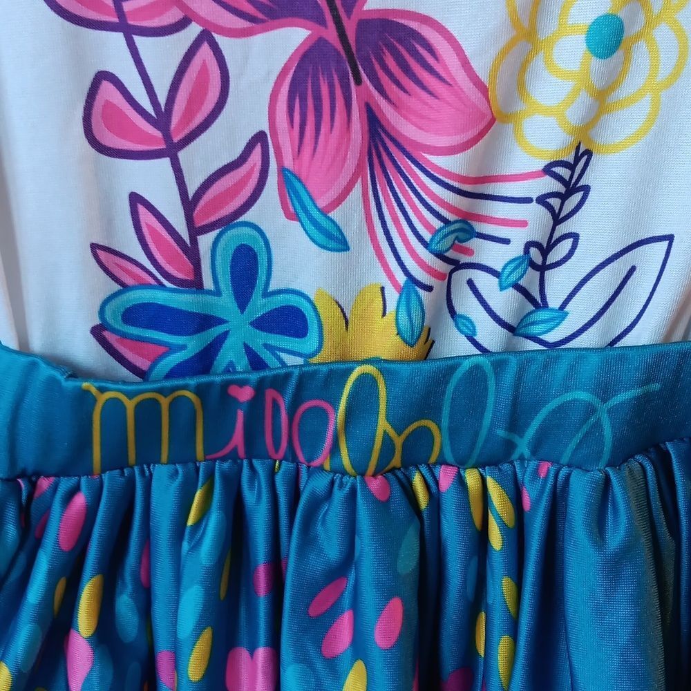 Disney Encanto Maribel Kids Blue Dress Up Costume Size 7-8 - Picture 3 of 12